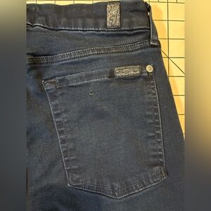 7 For All Mankind Women’s Size 26 Dark Blue Skinny Ankle Jeans